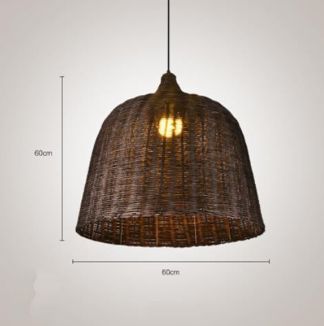 Natural Woven Pendant Lamp for Kitchen Island