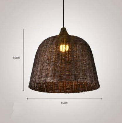 Natural Woven Pendant Lamp for Kitchen Island
