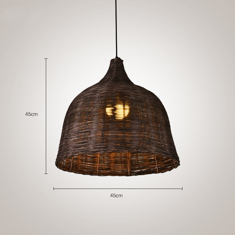 Natural Woven Pendant Lamp for Kitchen Island