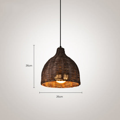 Natural Woven Pendant Lamp for Kitchen Island