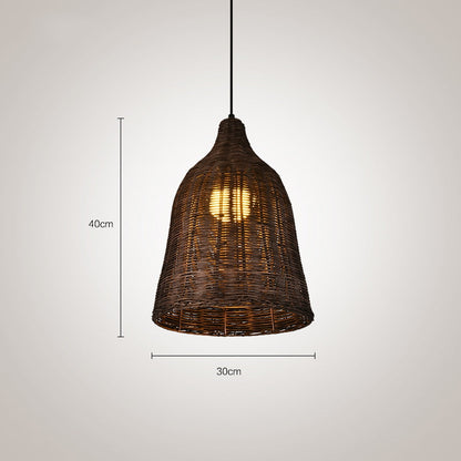 Natural Woven Pendant Lamp for Kitchen Island