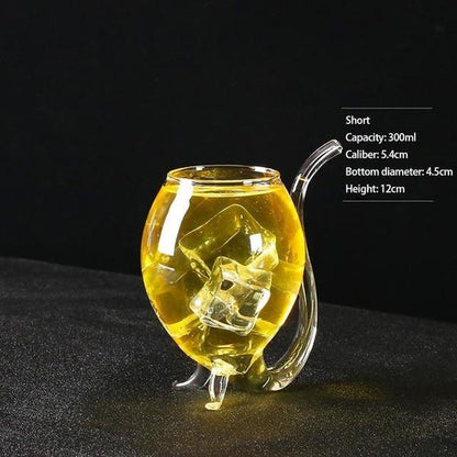 Fun Party Wine Glass with Straw