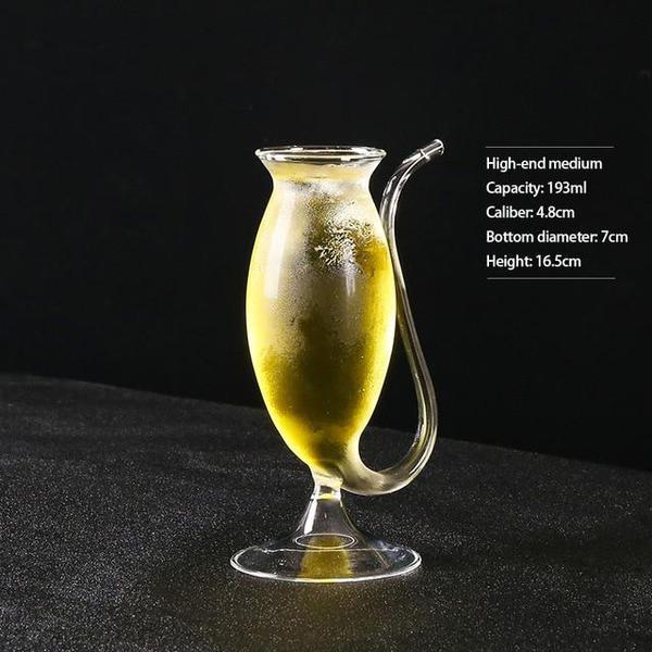 Fun Party Wine Glass with Straw - Cofik