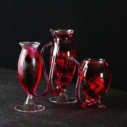 Fun Party Wine Glass with Straw