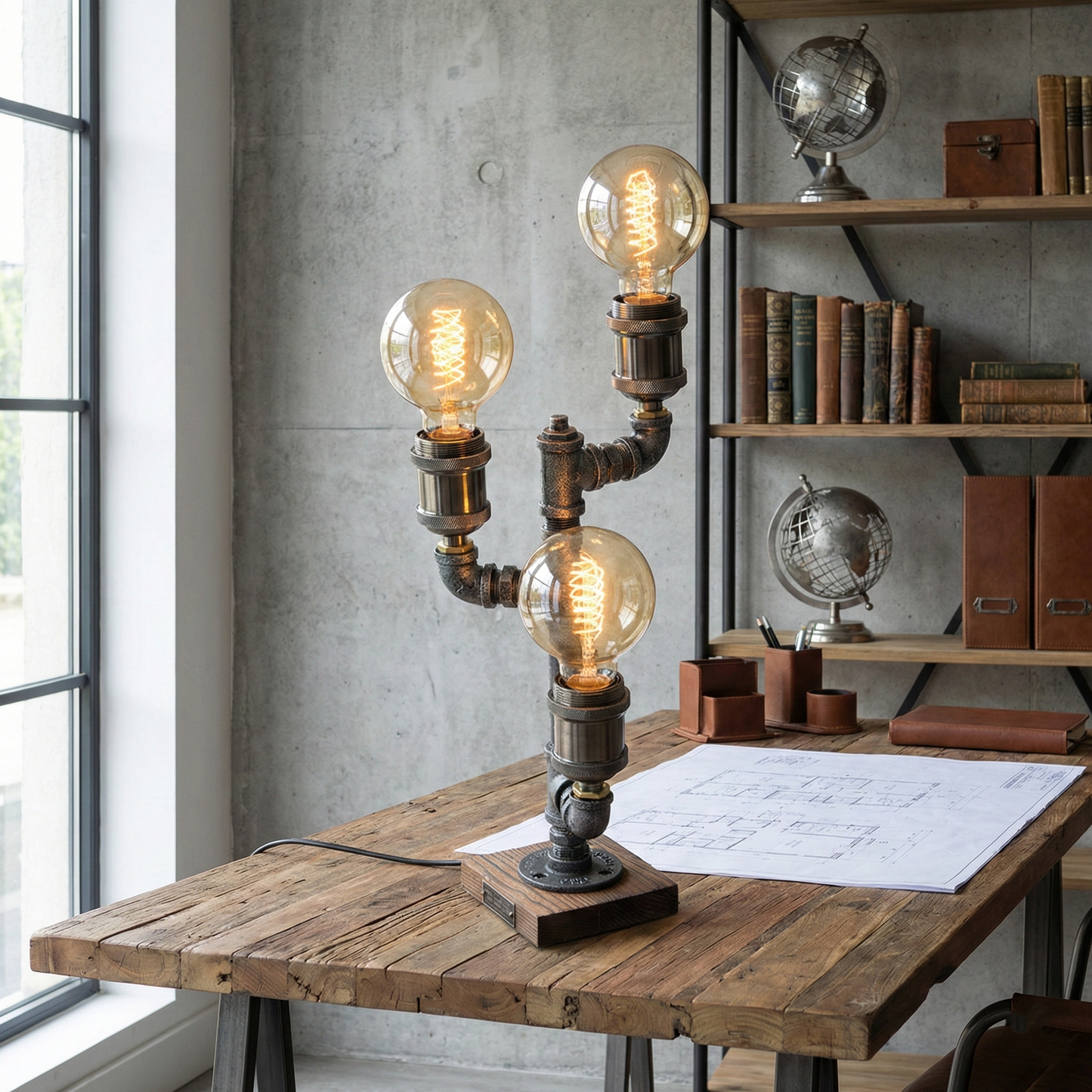 Rustic Vintage Desk Lamp
