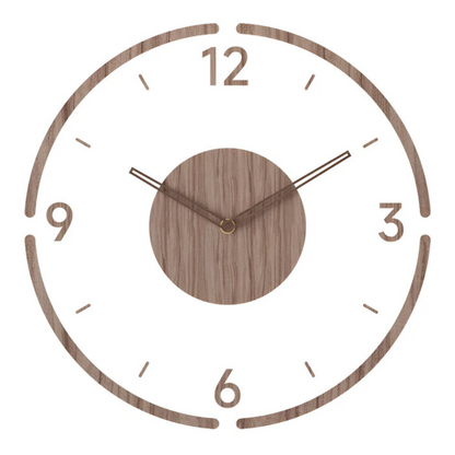 Quiet Wooden Modern Wall Clock