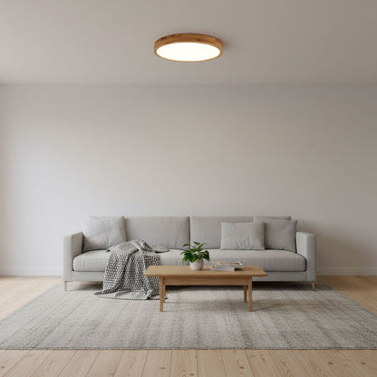 Natural Wood LED Pendant Light Fixture