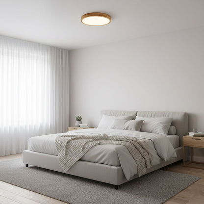 Natural Wood LED Pendant Light Fixture