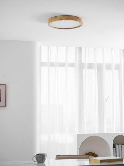 Natural Wood LED Pendant Light Fixture