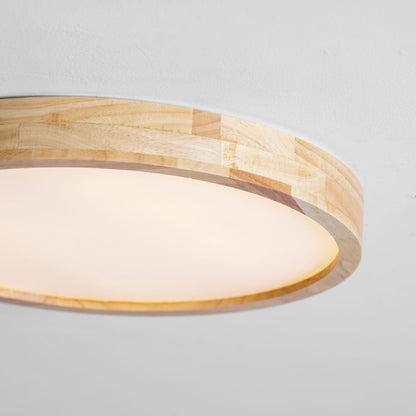 Natural Wood LED Pendant Light Fixture