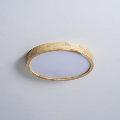Natural Wood LED Pendant Light Fixture