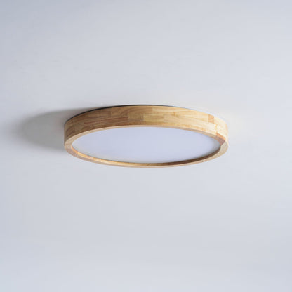 Natural Wood LED Pendant Light Fixture