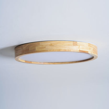 Natural Wood LED Pendant Light Fixture