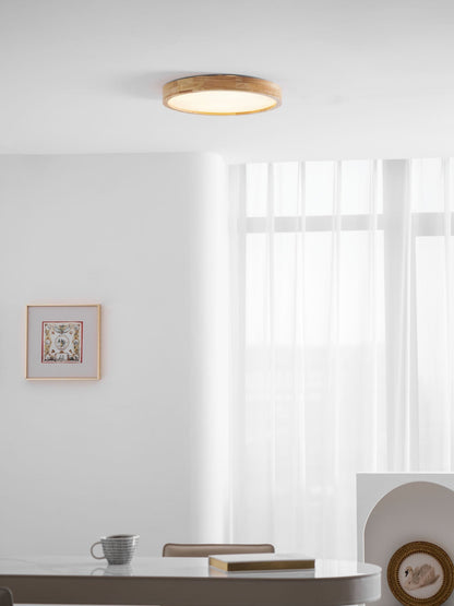 Natural Wood LED Pendant Light Fixture