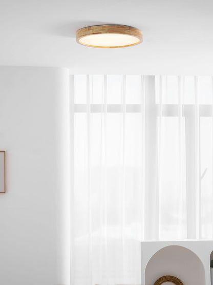 Natural Wood LED Pendant Light Fixture