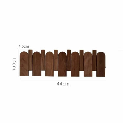 Rustic Wood Wall Mounted Coat Hook Rack