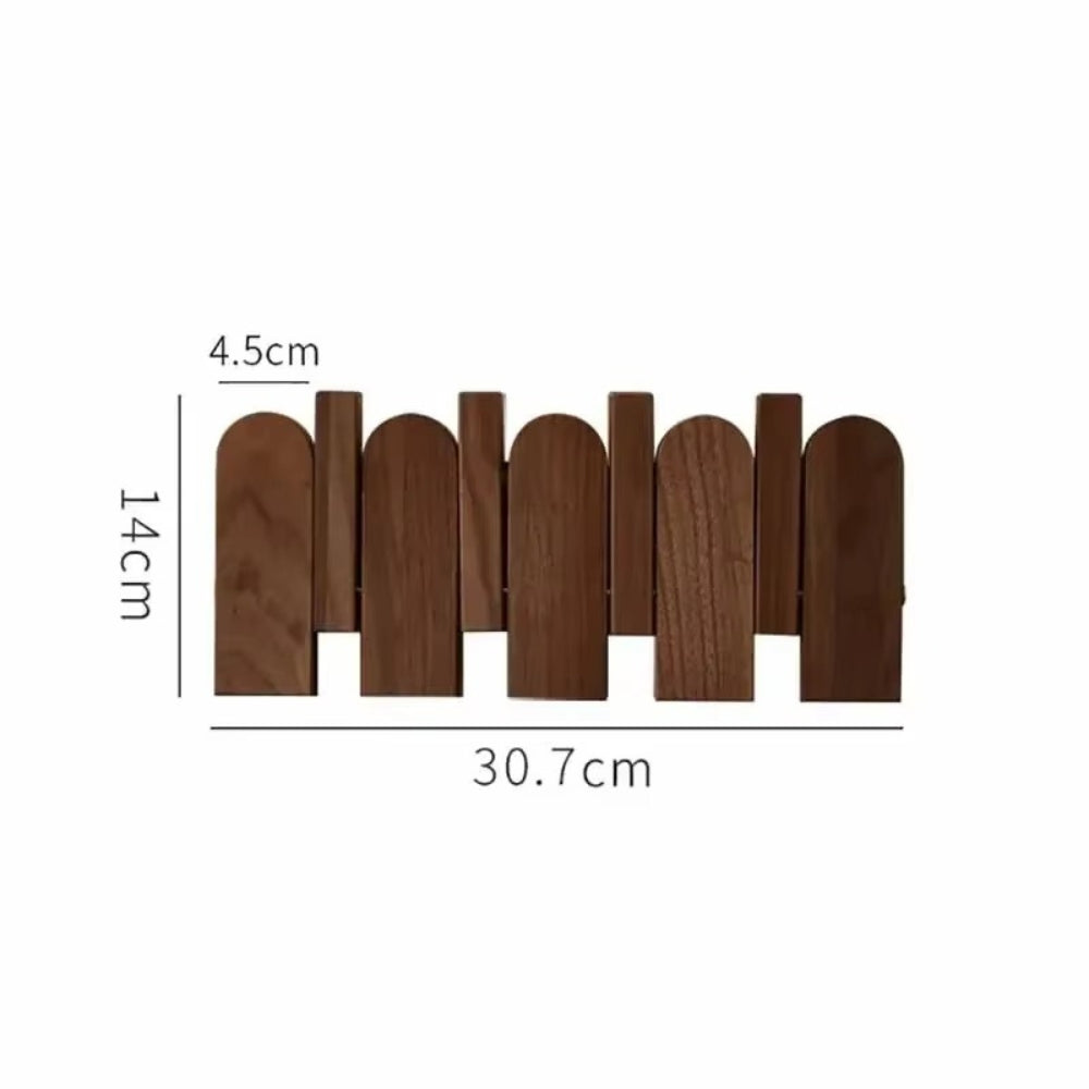 Rustic Wood Wall Mounted Coat Hook Rack - Cofik