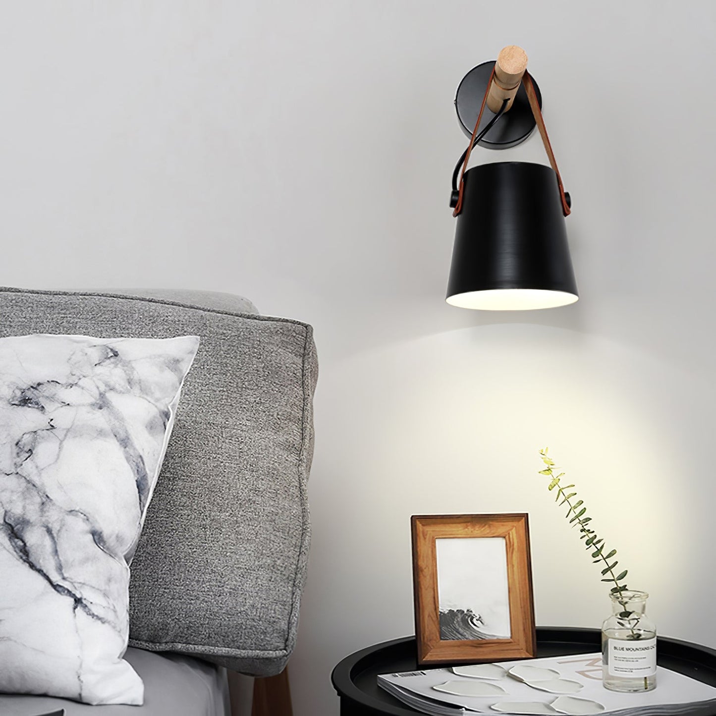 Rustic Cone Shaped Wall Lamp