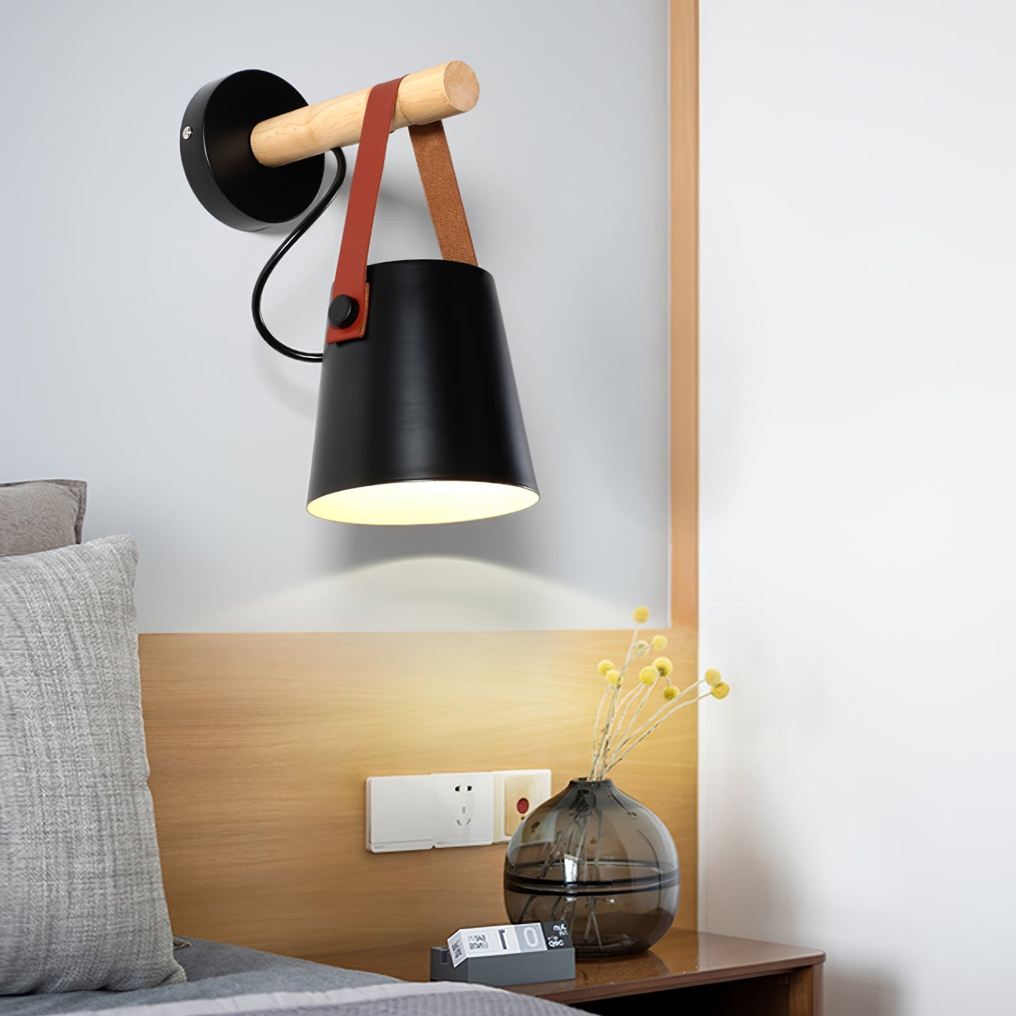 Rustic Cone Shaped Wall Lamp