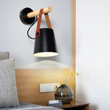Rustic Cone Shaped Wall Lamp
