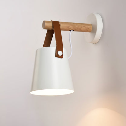 Rustic Cone Shaped Wall Lamp