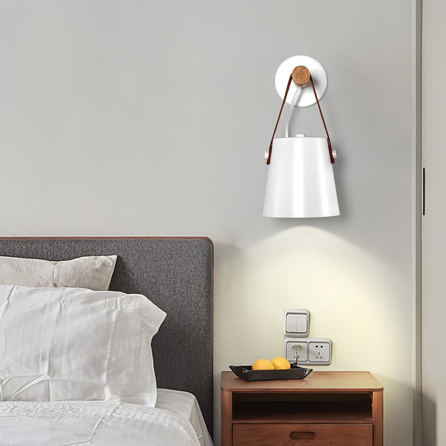 Rustic Cone Shaped Wall Lamp