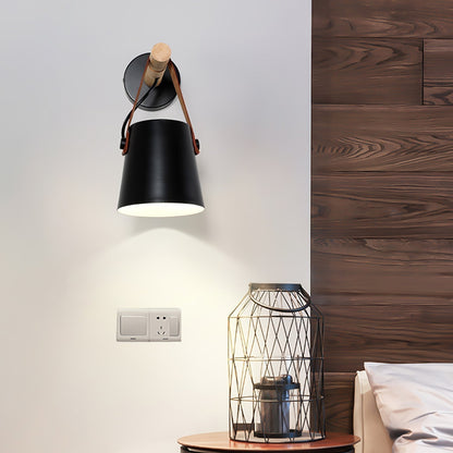 Rustic Cone Shaped Wall Lamp
