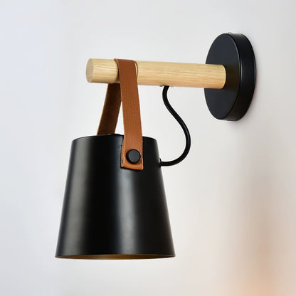 Rustic Cone Shaped Wall Lamp