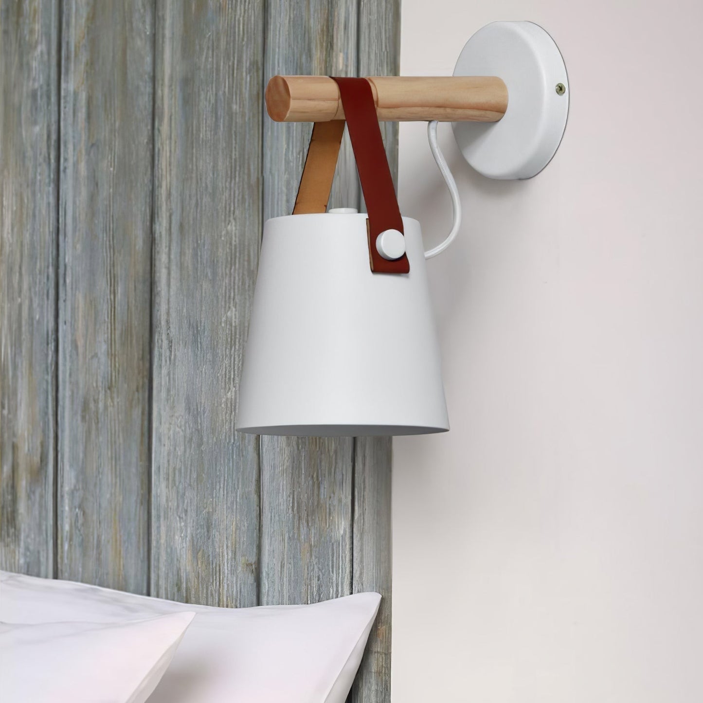 Rustic Cone Shaped Wall Lamp