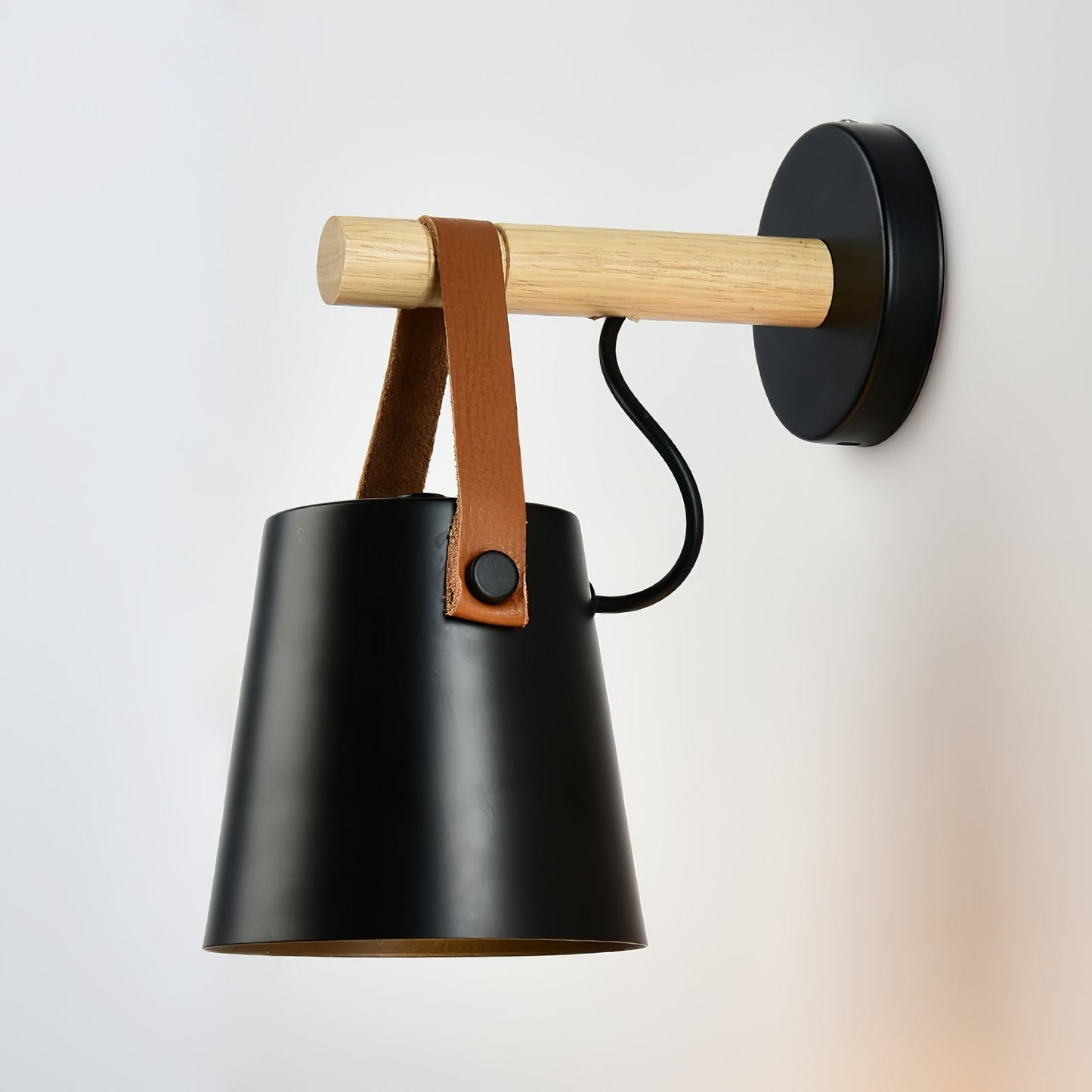 Rustic Cone Shaped Wall Lamp