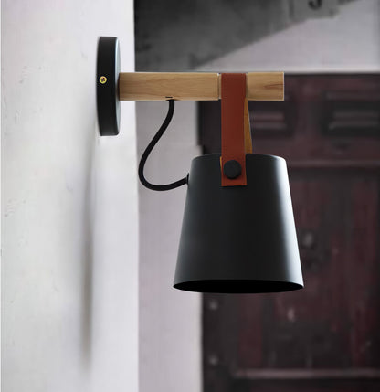 Rustic Cone Shaped Wall Lamp
