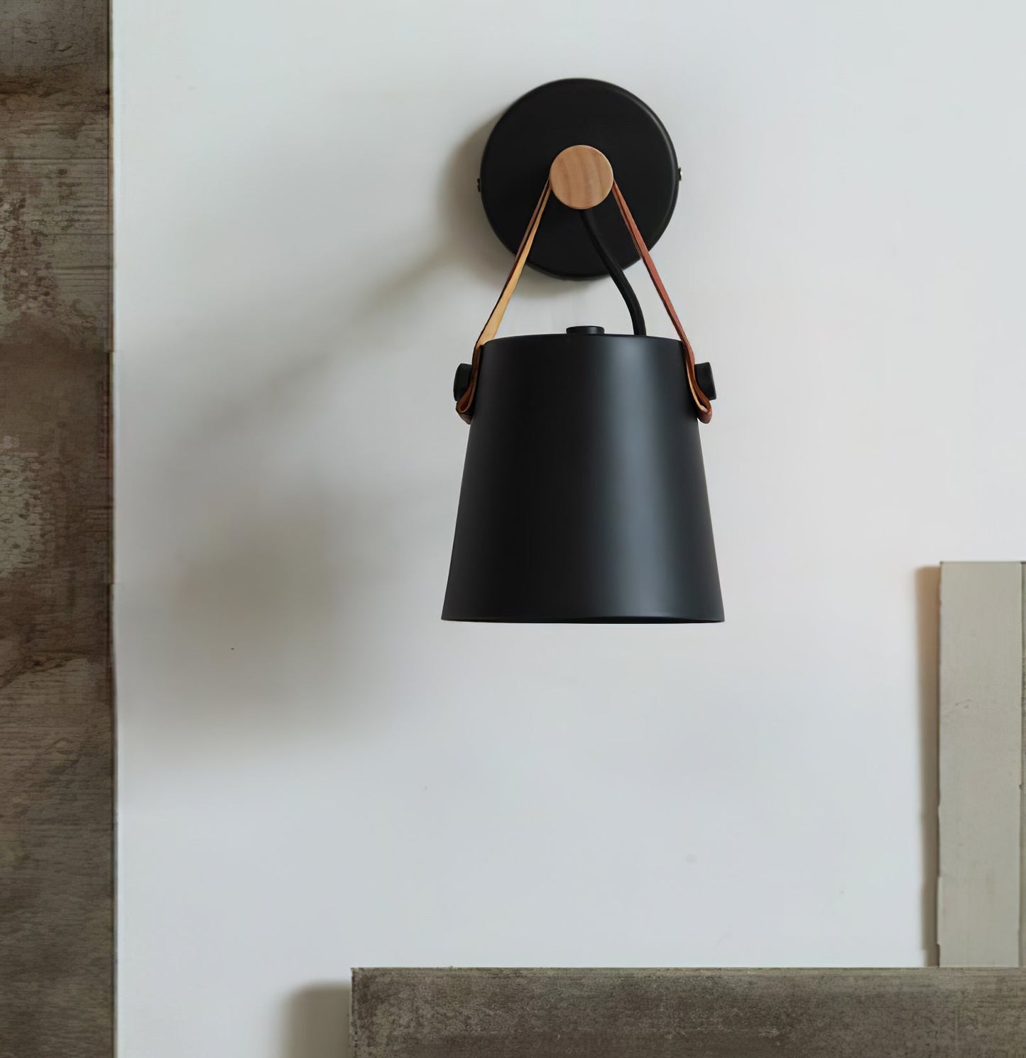 Rustic Cone Shaped Wall Lamp