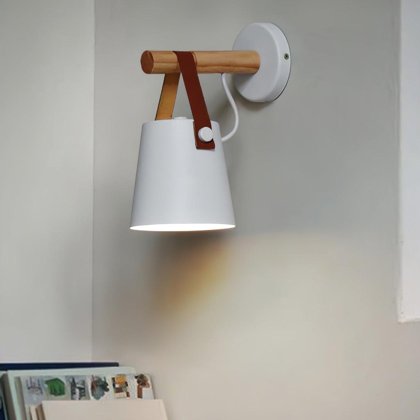 Rustic Cone Shaped Wall Lamp