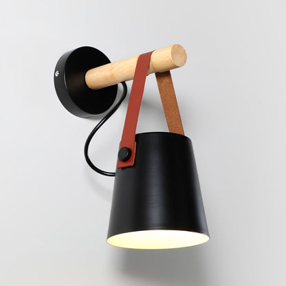 Rustic Cone Shaped Wall Lamp