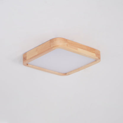 Natural Wood LED Pendant Light Fixture