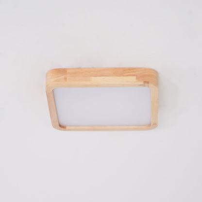 Natural Wood LED Pendant Light Fixture
