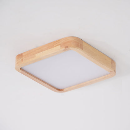 Natural Wood LED Pendant Light Fixture