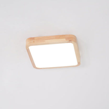 Natural Wood LED Pendant Light Fixture
