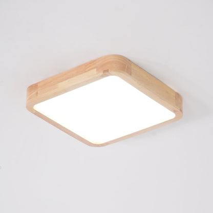 Natural Wood LED Pendant Light Fixture