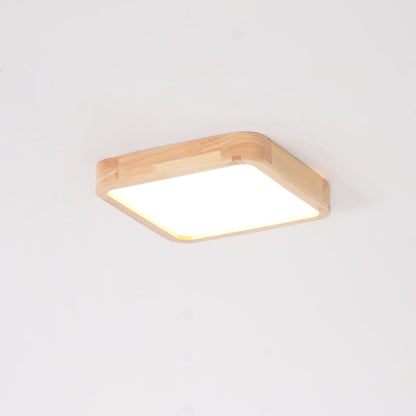Natural Wood LED Pendant Light Fixture