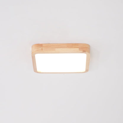 Natural Wood LED Pendant Light Fixture