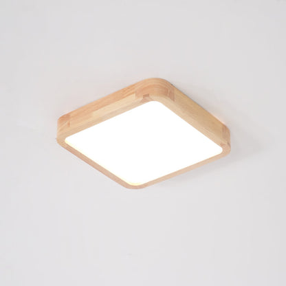 Natural Wood LED Pendant Light Fixture