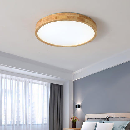 Natural Wood LED Pendant Light Fixture