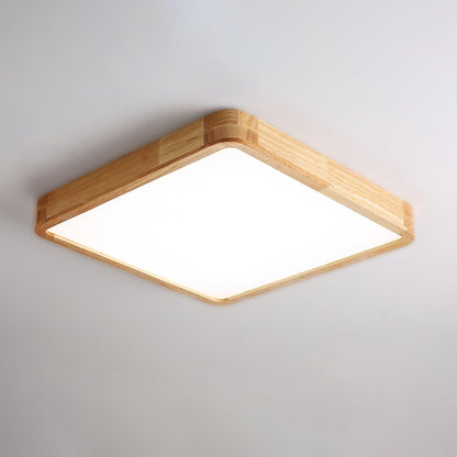 Natural Wood LED Pendant Light Fixture
