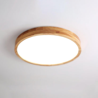 Natural Wood LED Pendant Light Fixture