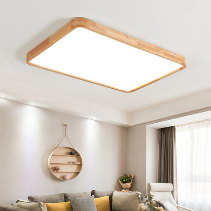 Natural Wood LED Pendant Light Fixture
