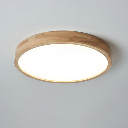 Natural Wood LED Pendant Light Fixture
