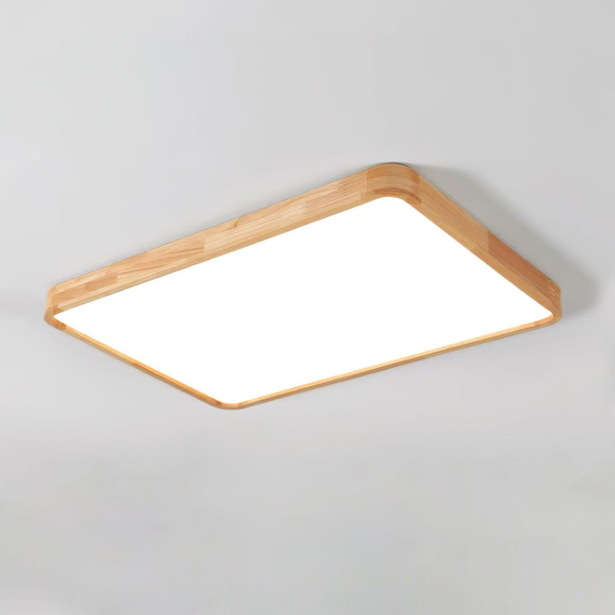 Natural Wood LED Pendant Light Fixture