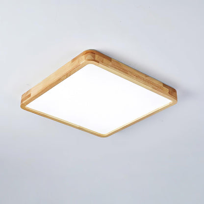 Natural Wood LED Pendant Light Fixture