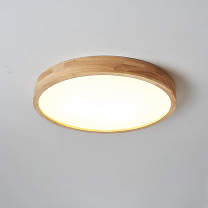 Natural Wood LED Pendant Light Fixture